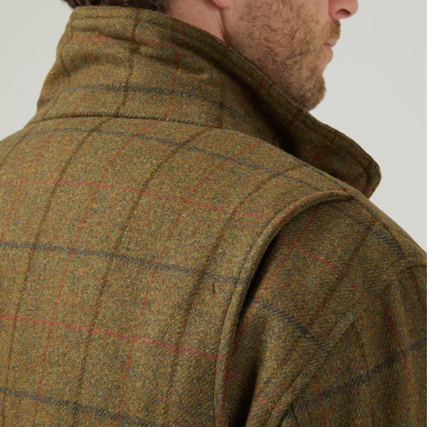Alan Paine Mens Combrook Tweed Shooting Field Coat COMGFIE - Thyme